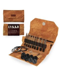 LYKKE 3.5 Inch Interchangeable Circular Knitting Needle Set - Umber