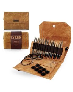 LYKKE 5 Inch Interchangeable Circular Knitting Needle Set - Umber