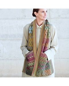 Varanasi Crochet Scarf with Pockets - PDF Pattern - FREE WITH PURCHASES OF WITH $50 -  ONE FREE GIFT PER ORDER 