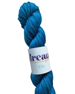 Dream in Color City - Vivid - A Stunningly Beautiful Saturated Blue (Color #065) - 4 Ounce Hanks