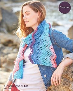 Zig Zag Crochet Scarf - Pattern #8224 - Free with orders of $15 or More/Please Add To cart/One Free Gift Per Person/Purchase Please